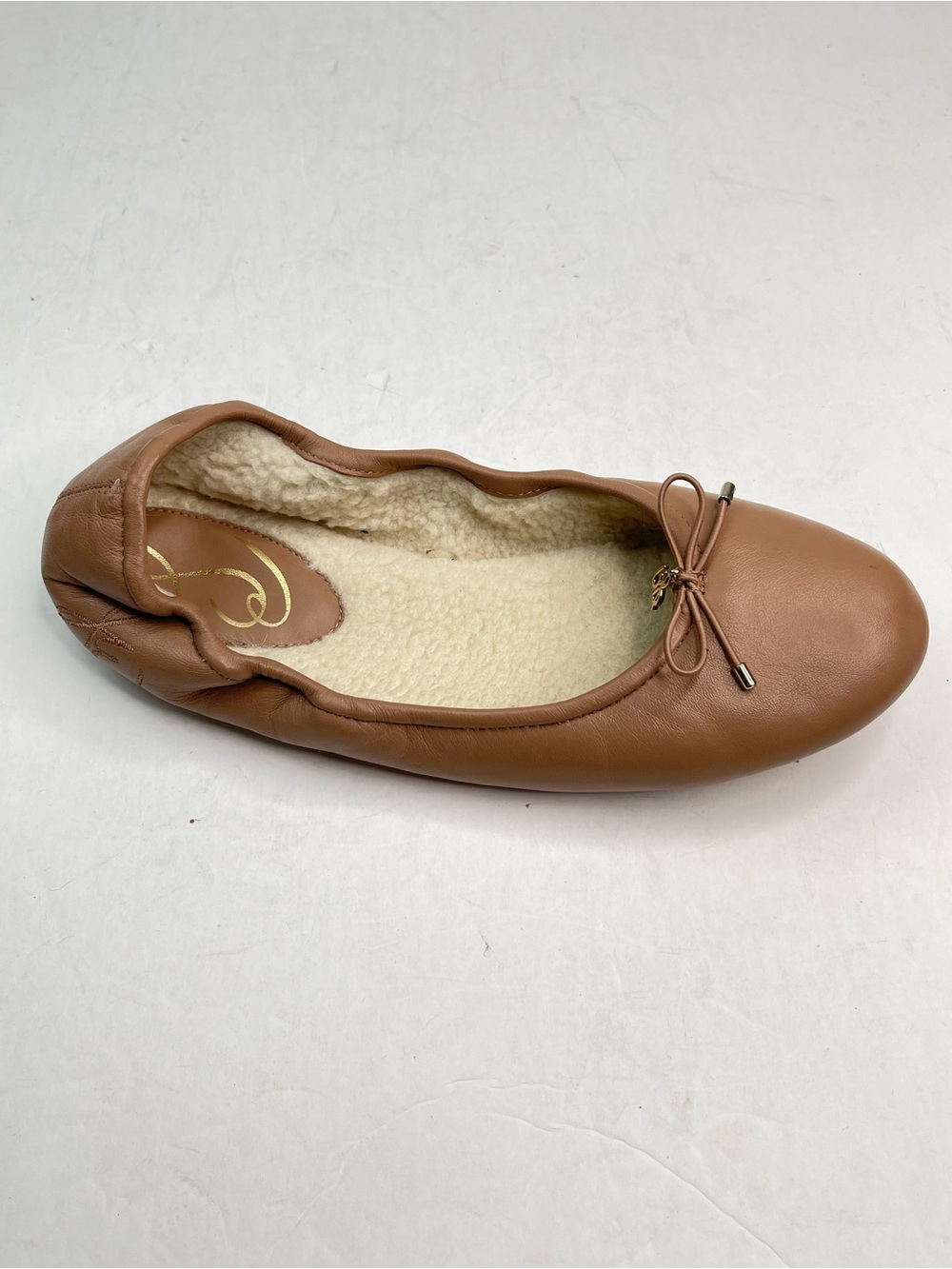 Sam Edelman Felicia Ballet Flat Faux Sherling Lined Size 9